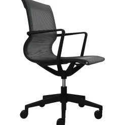 Eurotech Kinetic Mesh Task Chair With Flex Back, Black