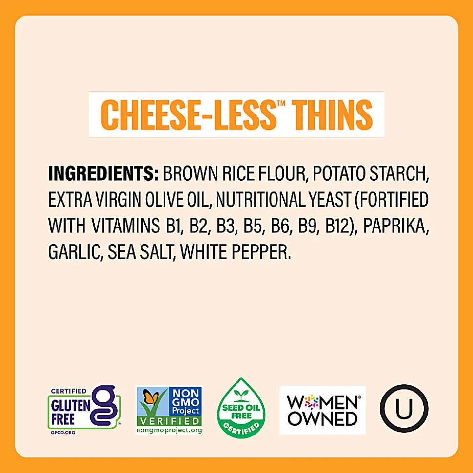 Every Body Eat Cheese-less Crackers, 1.1 Oz, Total Qty 20