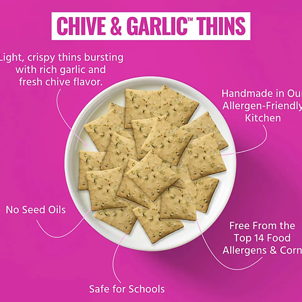 Every Body Eat Chive & Garlic Crackers, 1.1 Oz, Total Qty 20
