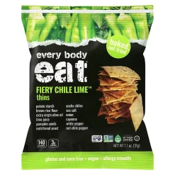 Every Body Eat Fiery Chile Lime Crackers, 1.1 Oz, Total Qty 20