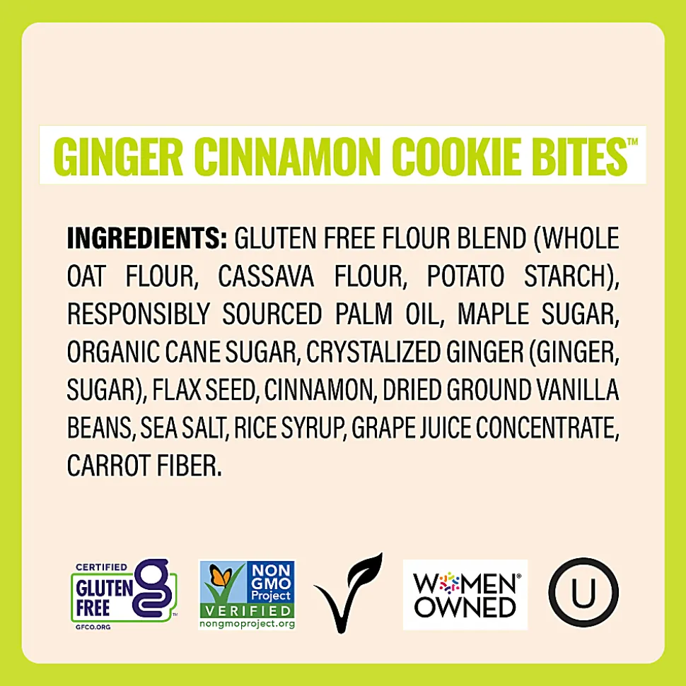 Every Body Eat Ginger Cinnamon Cookie Bites, 1.1 Oz, Total Qty 20