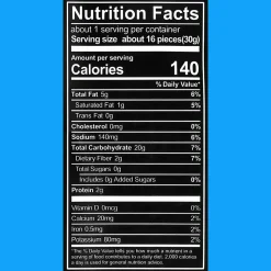 Every Body Eat Sea Salt Chia Crackers, 1.1 Oz, Total Qty 20
