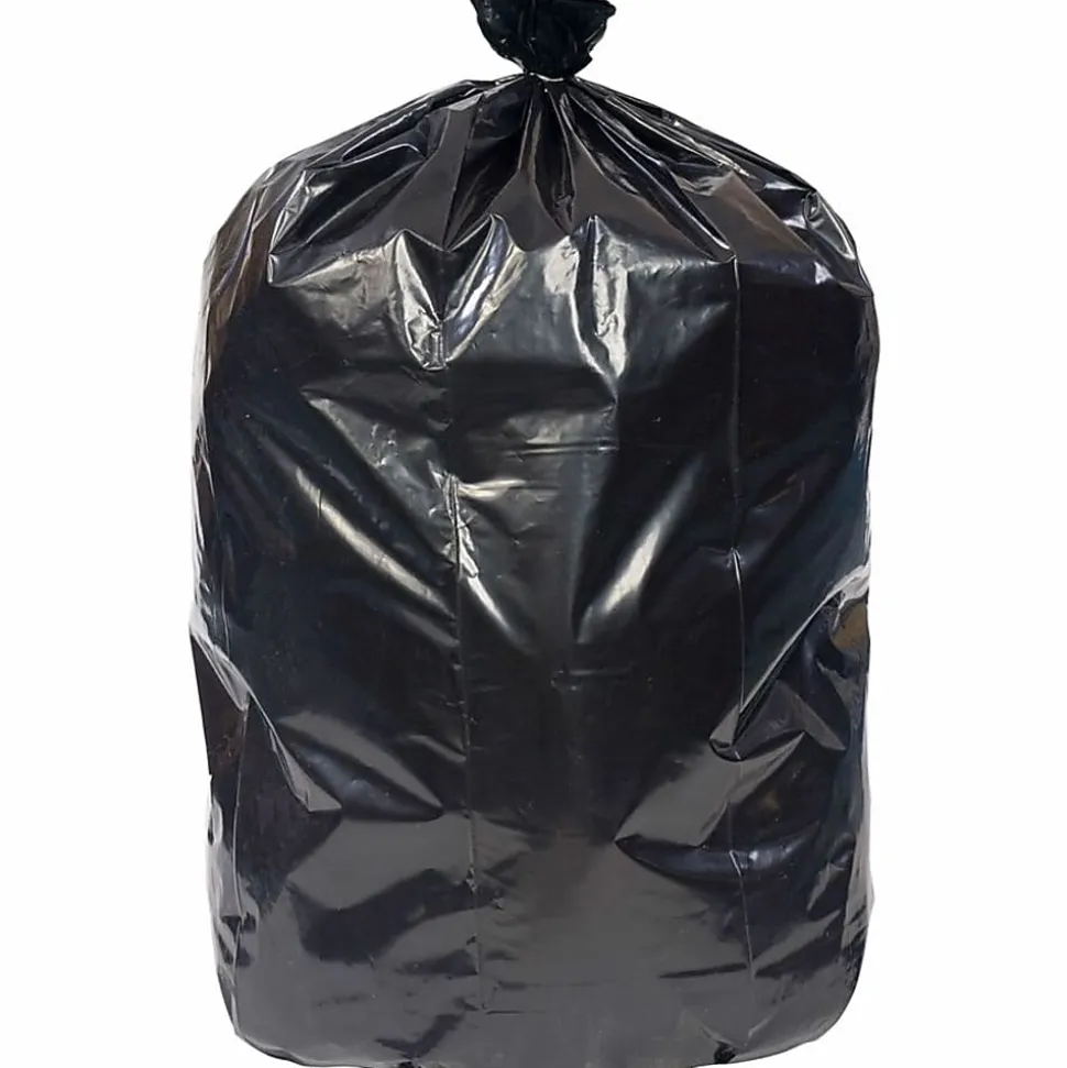 Everyday Genuine Joe Low-Density Can Liners, 60 gal Capacity, 38"x 58"x1.10 mil (28 Micron) Thickness, 100 Bags - LD385815