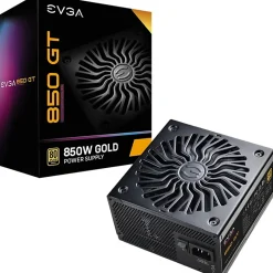 EVGA GT 850W Power Supply - Compact - 120 V AC, 230 V AC Input - 5 V DC, 3.3 V DC, 12 V DC, -12 V DC Output - 220GT0850Y1