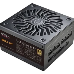 EVGA GT 850W Power Supply - Compact - 120 V AC, 230 V AC Input - 5 V DC, 3.3 V DC, 12 V DC, -12 V DC Output - 220GT0850Y1