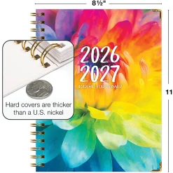 2026-2027 Excello Brands 14-Month Academic Year Hardcover Weekly/Monthly Fashion Planner, 8-1/2