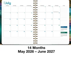 2026-2027 Excello Brands 14-Month Academic Year Hardcover Weekly/Monthly Fashion Planner, 8-1/2
