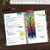 2026-2027 Excello Brands 14-Month Academic Year Hardcover Weekly/Monthly Fashion Planner, 5-1/2" x 8", Black Tree Seasons, May To June, Total Qty 1