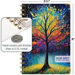 2026-2027 Excello Brands 14-Month Academic Year Hardcover Weekly/Monthly Fashion Planner, 5-1/2