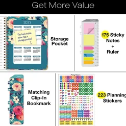 2026-2027 Excello Brands 14-Month Academic Year Hardcover Weekly/Monthly Fashion Planner, 8-1/2
