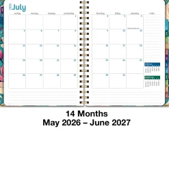 2026-2027 Excello Brands 14-Month Academic Year Hardcover Weekly/Monthly Fashion Planner, 8-1/2