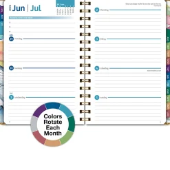 2026-2027 Excello Brands 14-Month Academic Year Hardcover Weekly/Monthly Fashion Planner, 5-1/2