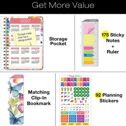 2026-2027 Excello Brands 14-Month Academic Year Hardcover Weekly/Monthly Fashion Planner, 5-1/2