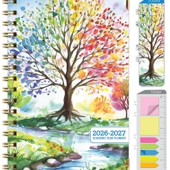 2026-2027 Excello Brands 14-Month Academic Year Hardcover Weekly/Monthly Fashion Planner, 5-1/2