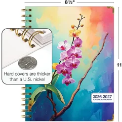 2026-2027 Excello Brands 14-Month Academic Year Hardcover Weekly/Monthly Fashion Planner, 8-1/2