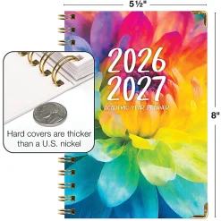 2026-2027 Excello Brands 14-Month Academic Year Hardcover Weekly/Monthly Fashion Planner, 5-1/2