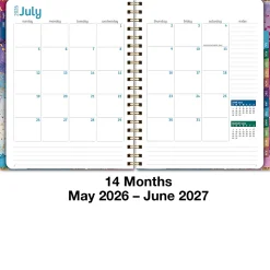 2026-2027 Excello Brands 14-Month Academic Year Hardcover Weekly/Monthly Fashion Planner, 8-1/2