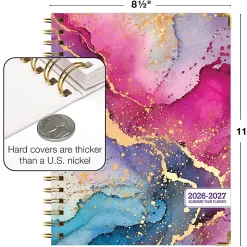 2026-2027 Excello Brands 14-Month Academic Year Hardcover Weekly/Monthly Fashion Planner, 8-1/2