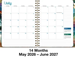 2026-2027 Excello Brands 14-Month Academic Year Hardcover Weekly/Monthly Fashion Planner, 8-1/2