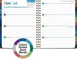 2026-2027 Excello Brands 14-Month Academic Year Hardcover Weekly/Monthly Fashion Planner, 8-1/2