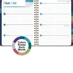 2026-2027 Excello Brands 14-Month Academic Year Hardcover Weekly/Monthly Fashion Planner, 8-1/2