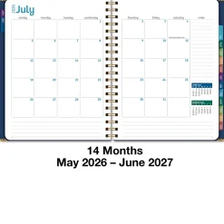 2026-2027 Excello Brands 14-Month Academic Year Hardcover Weekly/Monthly Fashion Planner, 8-1/2