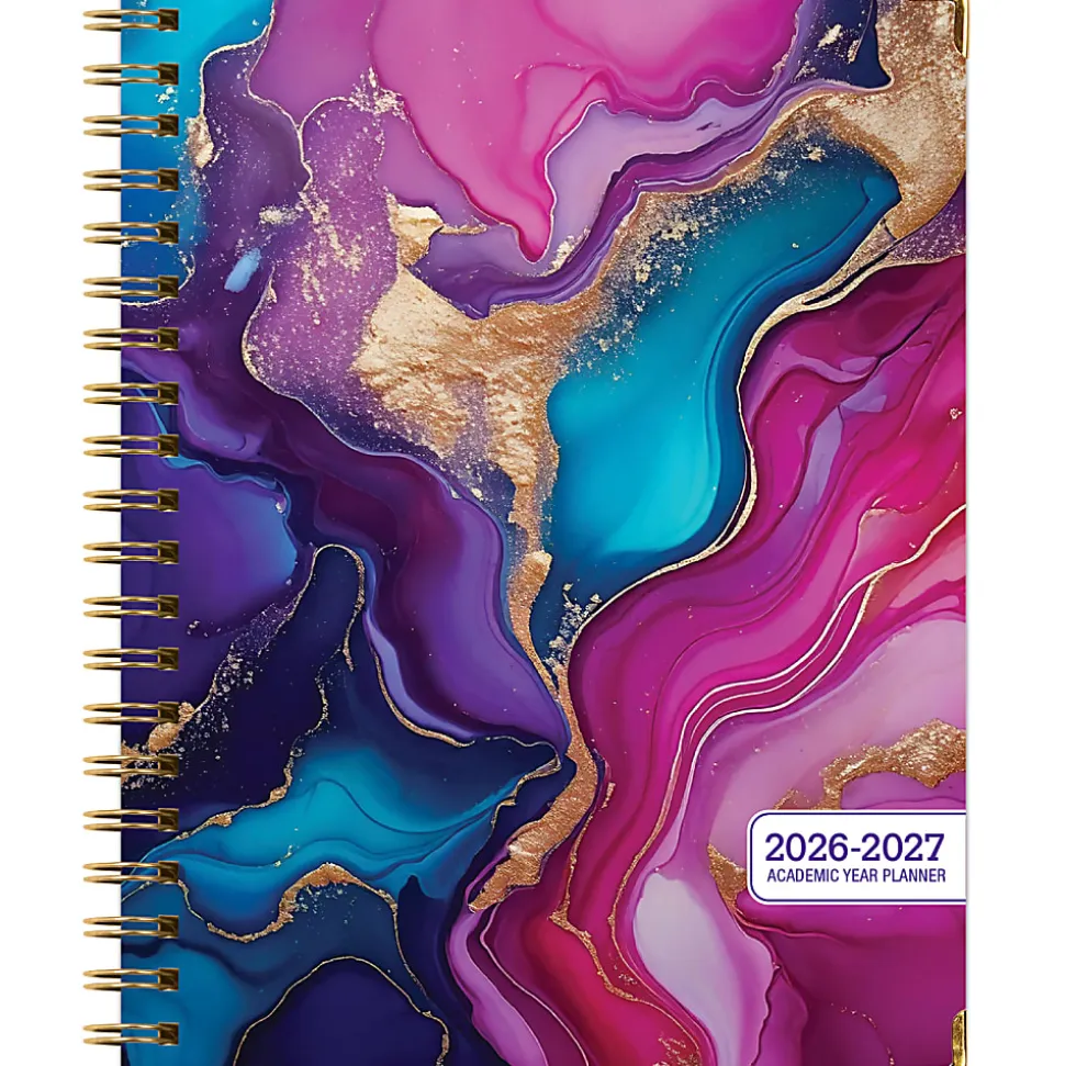 2026-2027 Excello Brands 14-Month Academic Year Hardcover Weekly/Monthly Fashion Planner, 8-1/2" x 11", Sugar Skull, May To June, Total Qty 1