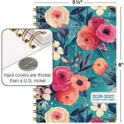 2026-2027 Excello Brands 14-Month Academic Year Hardcover Weekly/Monthly Fashion Planner, 5-1/2