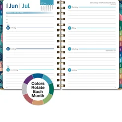 2026-2027 Excello Brands 14-Month Academic Year Hardcover Weekly/Monthly Fashion Planner, 5-1/2