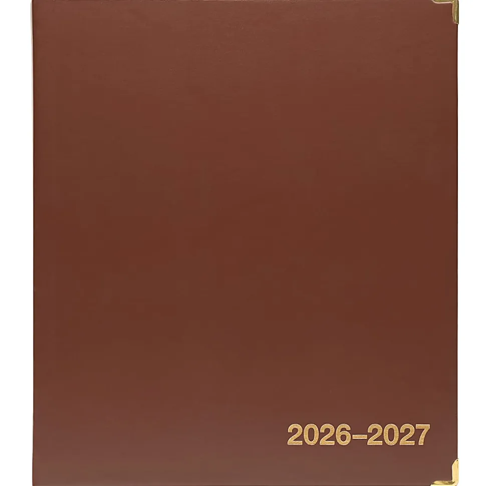 2026-2027 Excello Brands Monthly Academic Year Executive Planner, 8-1/2" x 11", Brown, June To July, Total Qty 1