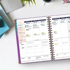2026-2027 Excello Brands 14-Month Weekly/Monthly Academic Year Family Planner, 8-1/2