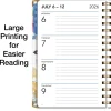 2026-2027 Excello Brands 15-Month Weekly/Monthly Academic Year Large Print Planner, 5” x 8", Watercolor Butterflies, May To June, Total Qty 1