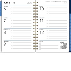 2026-2027 Excello Brands 15-Month Weekly/Monthly Academic Year Large Print Planner, 5” x 8