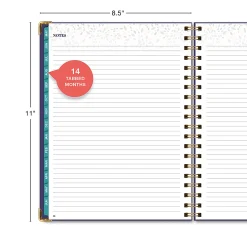 2026-2027 Excello Brands 14-Month Weekly/Monthly Academic Year Family Planner, 8-1/2