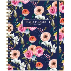 2026-2027 Excello Brands 14-Month Weekly/Monthly Academic Year Family Planner, 8-1/2