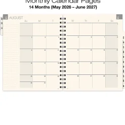 2026-2027 Excello Brands 14-Month Weekly/Monthly Academic Year Essential Planner, 7