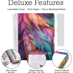 2026-2027 Excello Brands Weekly/Monthly Academic Year Deluxe Teacher Planner, 8-1/2