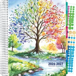 2026-2027 Excello Brands Weekly/Monthly Academic Year Deluxe Teacher Planner, 8-1/2