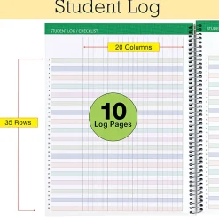 2026-2027 Excello Brands Weekly/Monthly Academic Year Teacher Planner, 8-1/2" x 11", Tree Seasons, August To July, Total Qty 1