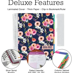 2026-2027 Excello Brands Weekly/Monthly Academic Year Deluxe Teacher Planner, 8-1/2