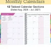 2026-2027 Excello Brands Weekly/Monthly Academic Year Teacher Planner, 8-1/2" x 11", Watercolor Butterflies, August To July, Total Qty 1