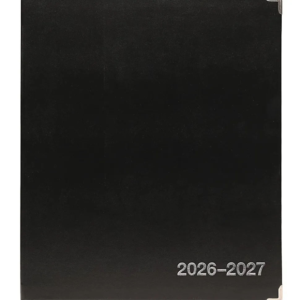2026-2027 Excello Brands 8.5" x 11" Academic Year Executive Appointment Planner, Weekly/Monthly, 12 Month, Black