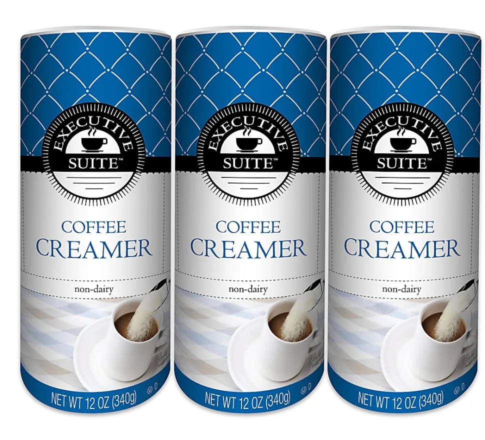 Executive Suite™ Non-Dairy Coffee Creamer, 12 Oz, Pack Of 3 Canisters
