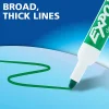 EXPO® Low-Odor Dry-Erase Markers, Bullet Tip, Black/White Barrel, Black Ink, Pack Of 4 Markers