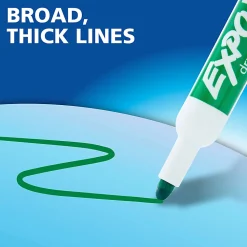 EXPO® Low-Odor Dry-Erase Markers, Chisel Point, Red, Pack Of 12