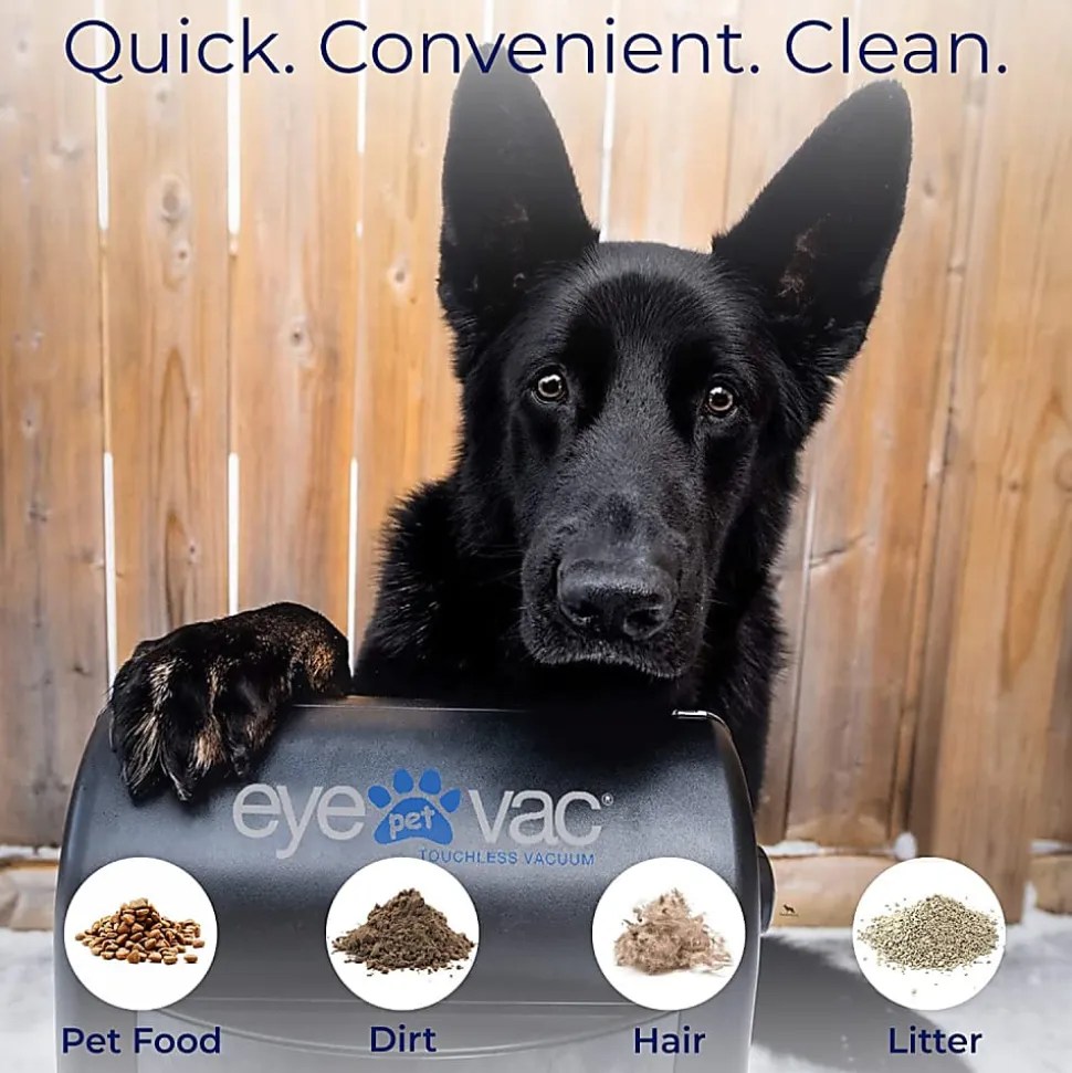 Eyevac EVPETPB Pet Touchless Vacuum, Black