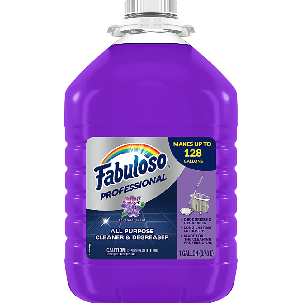 Fabuloso® All-Purpose Cleaner, Lavender Scent, 1 Gallon, Case Of 4 Bottles
