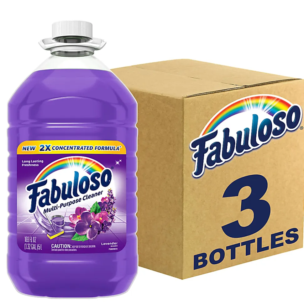 Fabuloso All-Purpose Cleaner, Lavender Scent, 169 Oz, Case of 3 Bottles
