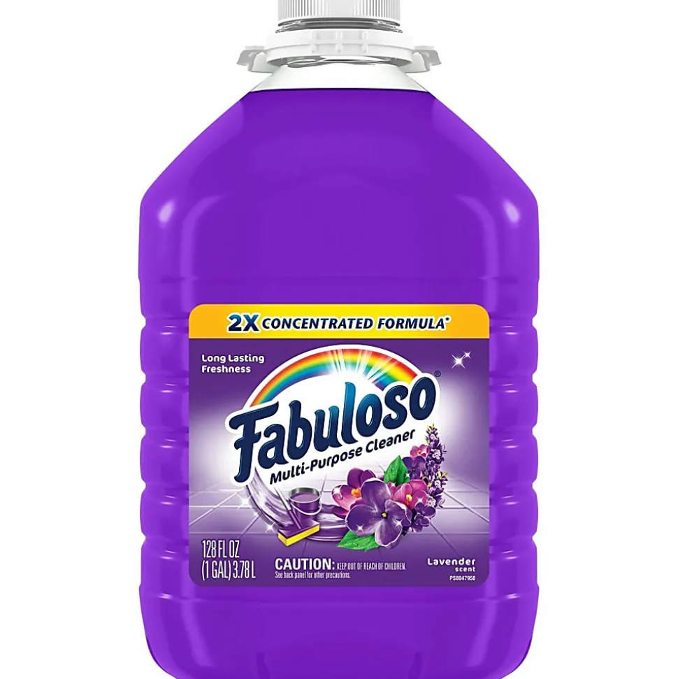 Fabuloso Multi-Purpose Cleaner, 128 Oz, Lavender Scent, Total Qty 4