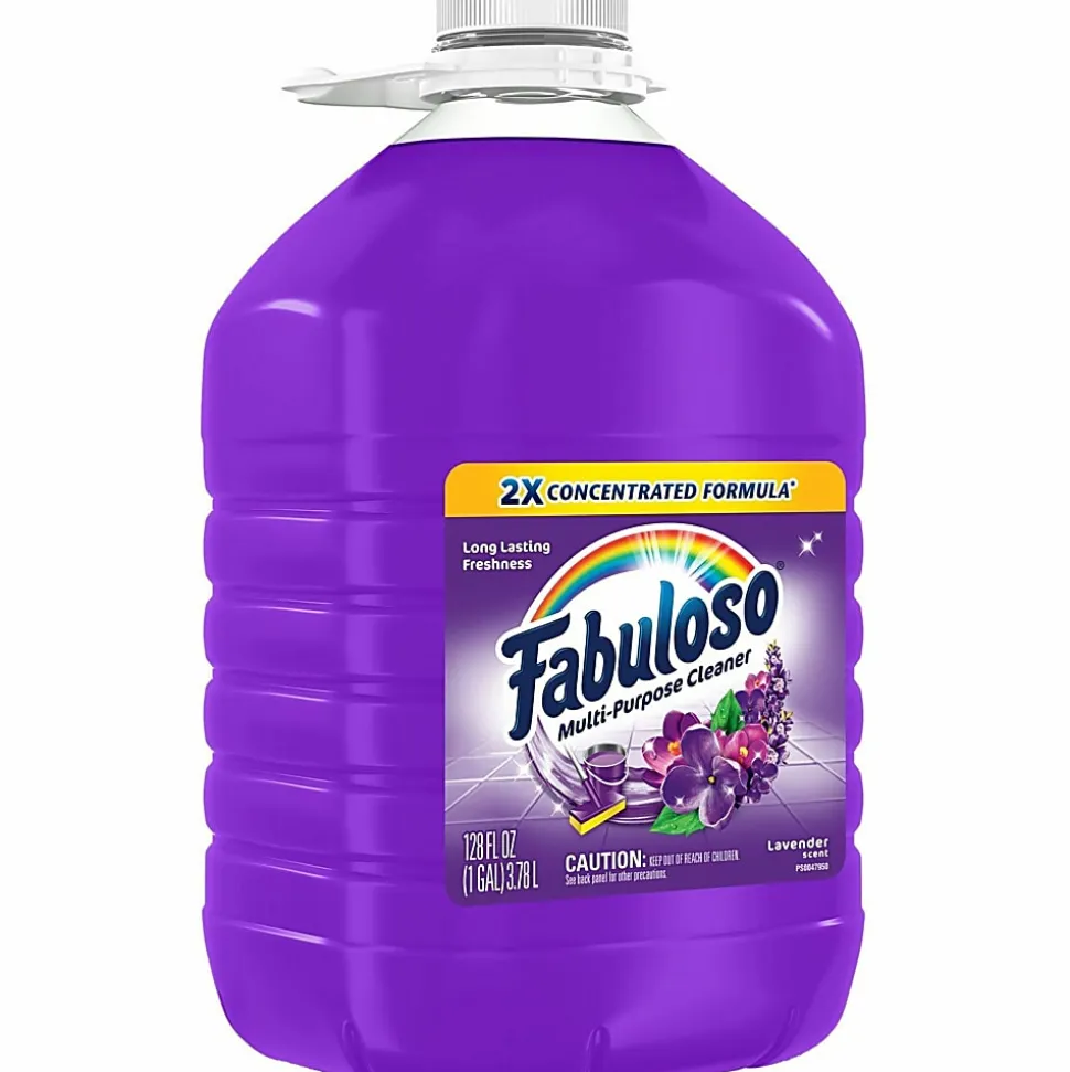 Fabuloso Multi-Purpose Cleaner, 128 Oz, Lavender Scent, Total Qty 4